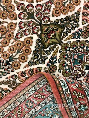 ковер ручной работы Шелковый Китайский ковер ручной работы 400 lines (400 линий) 1.25x1.85 — фото 4