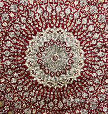 ковер ручной работы Шелковый Китайский ковер ручной работы 1.86x1.86 — фото 2