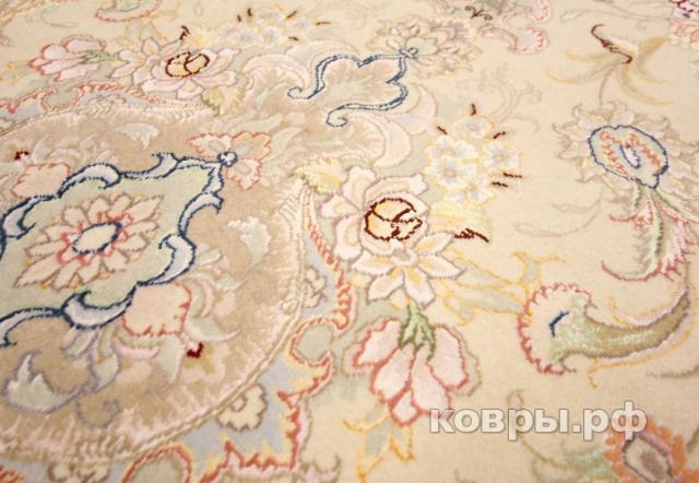 ковер ручной работы Иранский ковер ручной работы из шелка и шерсти Tabriz (Табриз)  6.36x0.94 — фото 3