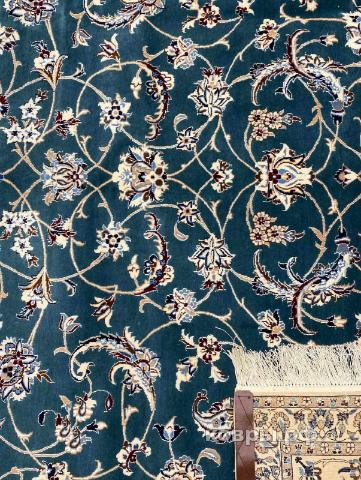 ковер ручной работы Иранский ковер ручной работы из шелка и шерсти Nain (Наин) 3.54x2.57 — фото 3