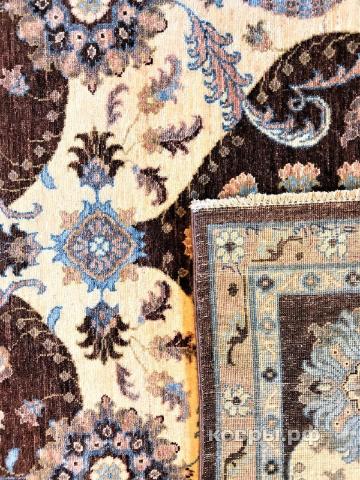 ковер ручной работы Шелковый Афганский ковер ручной работы Сhoubi (Чуби фараан) 3.37x2.66 — фото 2