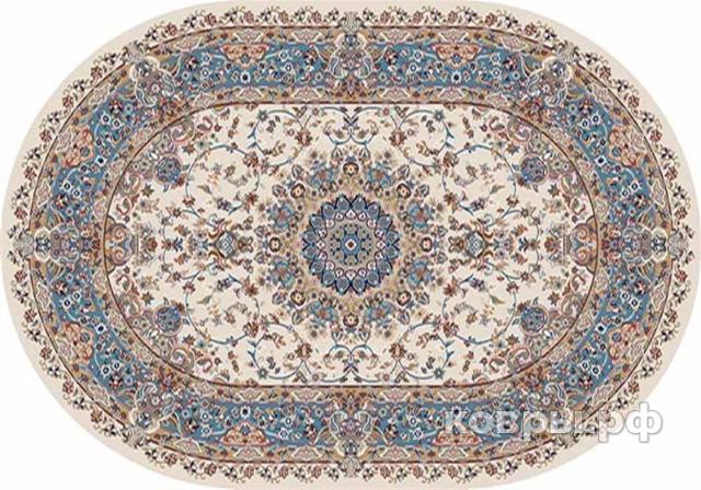 ковер Merinos Shahreza d206 Cream-blue овал