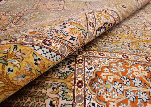 ковер ручной работы Шелковый Индийский ковер ручной работы Kashmir (Кашмир)  1.5x2 — фото 3