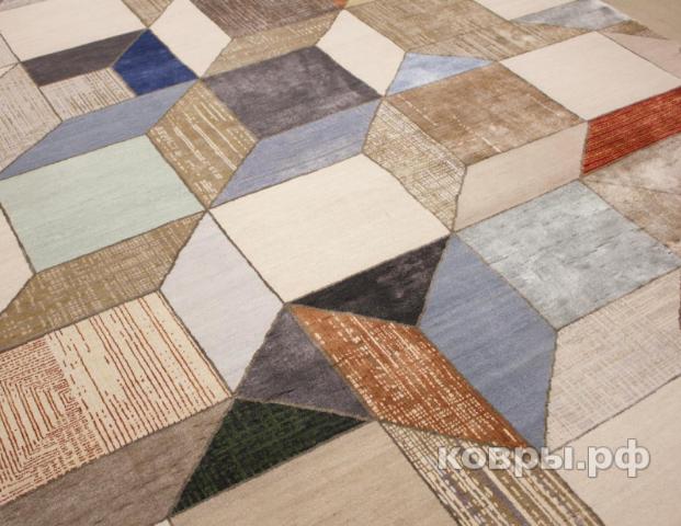 ковер ручной работы Индийский ковер ручной работы из шелка и шерсти 3.02x2.44 — фото 2