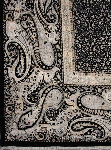 ковер ручной работы Индийский ковер ручной работы из шелка и шерсти 4.24x3.01 — фото 2