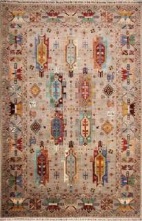 Шелковый Афганский ковер ручной работы Waziri (Вазири) 3.01x2.05 Шелковый Афганский ковер ручной работы Waziri (Вазири) 3.01x2.05