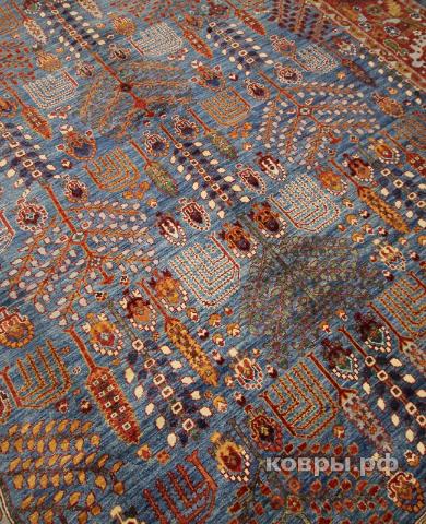 ковер ручной работы Шелковый Афганский ковер ручной работы Сhoubi (Чуби файн) 3.6x2.72 — фото 4