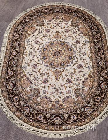 ковер MERINOS ARAVIA d158 CREAM-BROWN Овал — фото 2