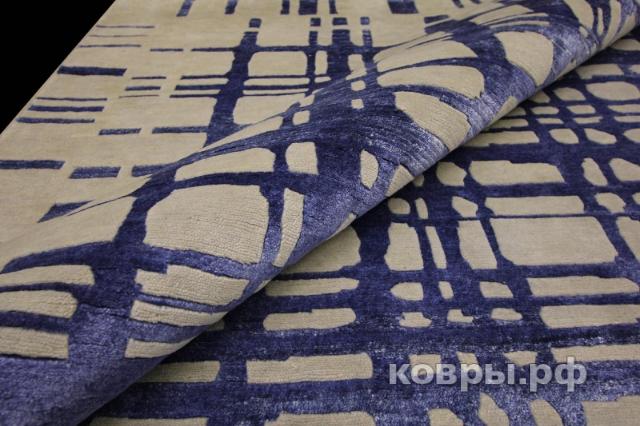 ковер ручной работы Индийский ковер ручной работы из шелка и шерсти 2.98x2.5 — фото 4