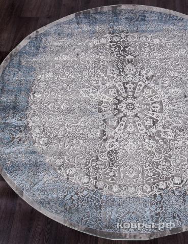 ковер KARMEN HALI ARMINA 03878A BLUE / BLUE Круг — фото 2