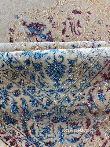 ковер ручной работы Индийский ковер ручной работы из шелка и шерсти Rajkumar (Ражкумар) 3.05x2.49 — фото 3