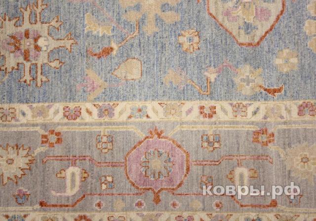 ковер ручной работы Шелковый Афганский ковер ручной работы Oushak (Ушак) 4.2x3 — фото 2