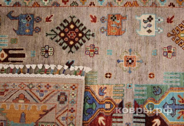 ковер ручной работы Шелковый Афганский ковер ручной работы Waziri (Вазири) 3.01x2.05 — фото 2