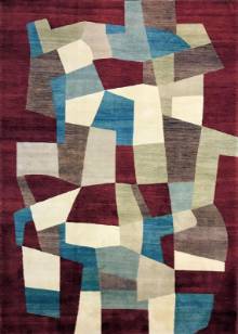 Афганский ковер ручной работы из шелка и шерсти Modern (Модерн) 3.38x2.42