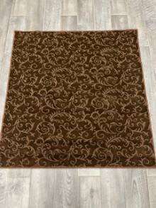Коврик № 1418,коричневый,размер 1,4 на 1,4 метра