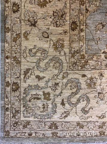 ковер ручной работы Шерстяной Афганский ковер ручной работы Сhoubi Ziegler (Чуби зиглер) 5.97x3.65 — фото 2