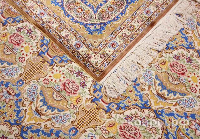 ковер ручной работы Шелковый Китайский ковер ручной работы 2.79x1.87 — фото 4