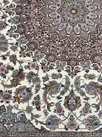 ковер ручной работы Иранский ковер ручной работы из шелка и шерсти Isfahan (Исфахан) 4.08x3.06 — фото 5