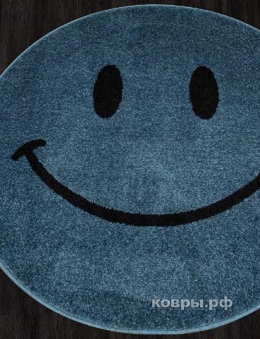 ковер Ковер MERINOS SMILE 2 NC19 BLUE Круг — фото 2