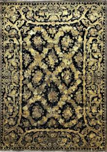 Индийский ковер ручной работы из шелка и шерсти Agra (Агра) 4.26x3.01