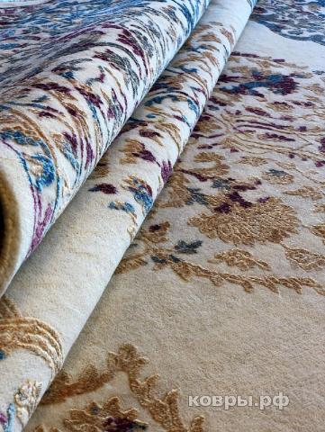 ковер ручной работы Индийский ковер ручной работы из шелка и шерсти Rajkumar (Ражкумар) 3.05x2.49 — фото 4