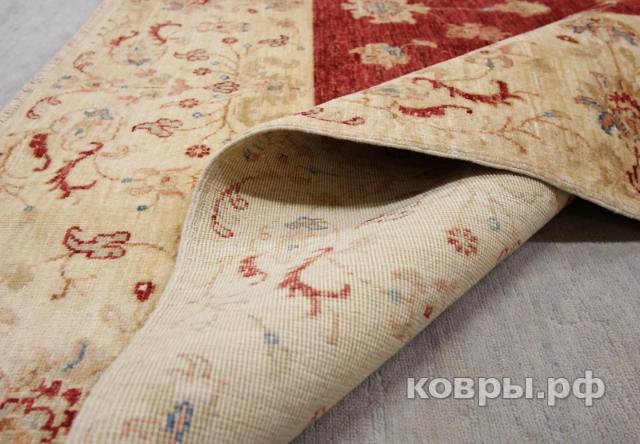 ковер ручной работы Шелковый Афганский ковер ручной работы  Сhoubi Ziegler (Чуби зиглер) 1.98x1.89 — фото 5