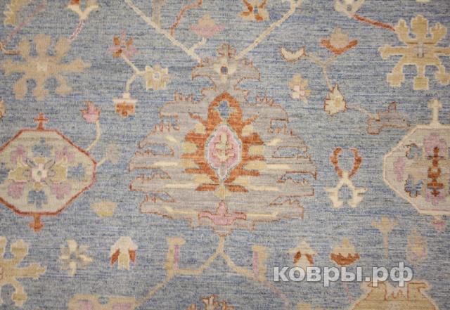 ковер ручной работы Шелковый Афганский ковер ручной работы Oushak (Ушак) 4.2x3 — фото 3