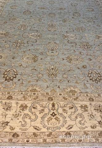 ковер ручной работы Шерстяной Афганский ковер ручной работы Сhoubi Ziegler (Чуби зиглер) 5.97x3.65 — фото 3