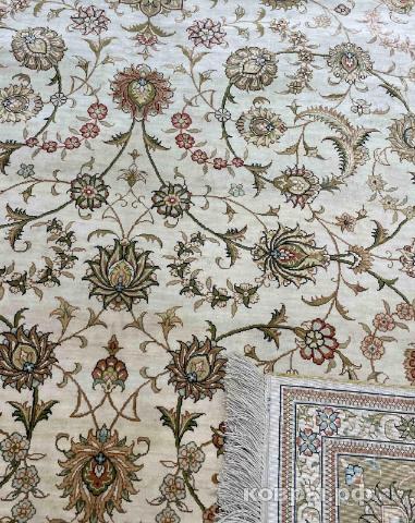 ковер ручной работы Шелковый Китайский ковер ручной работы 2.46x1.57 — фото 5