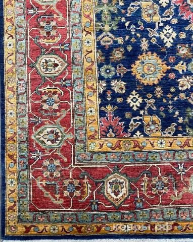 ковер ручной работы Шелковый Афганский ковер ручной работы Sultani (Султани) 4.24x2.93 — фото 3