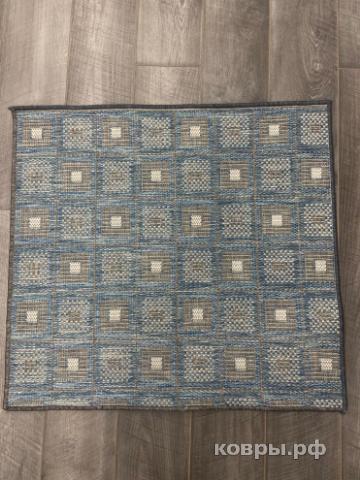 Халява Коврик № 1718,серо-голубой,размер 0,9 на 0,84 метра