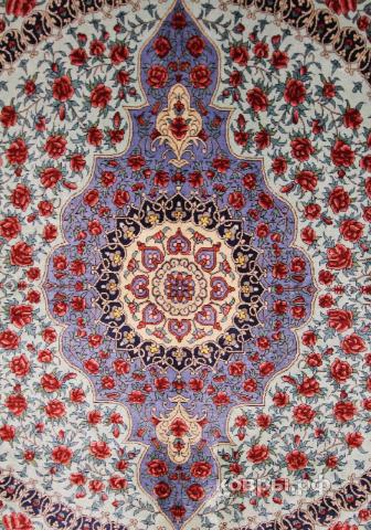 ковер ручной работы Шелковый Китайский ковер ручной работы 1.41x2.14 — фото 2