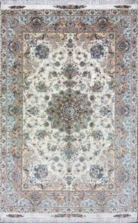 Иранский ковер ручной работы из шелка и шерсти Tabriz (Табриз) 3.02x2.02