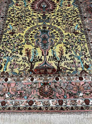 ковер ручной работы Шелковый Китайский ковер ручной работы 400 lines (400 линий) 1.84x1.2 — фото 2