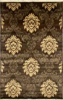 Индийский ковер ручной работы из шелка и шерсти 2.46x1.55