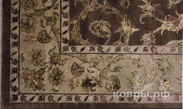 ковер ручной работы Индийский ковер ручной работы из шелка и шерсти Agra (Агра) 2.41x2.98 — фото 3