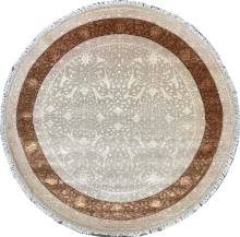 Ковер ручной работы из шелка и шерсти Radjput (Раджпут) 1.79x1.79 в форме круга Ковер ручной работы из шелка и шерсти Radjput (Раджпут) 1.79x1.79 в форме круга