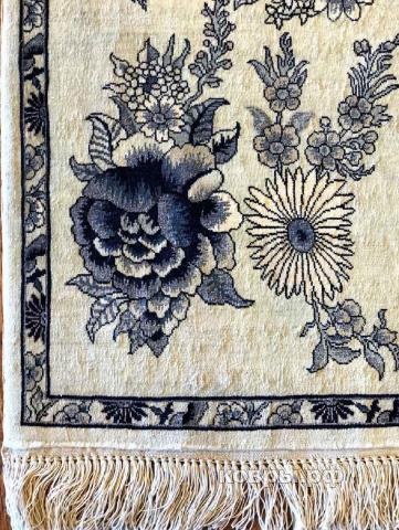 ковер ручной работы Шелковый Китайский ковер ручной работы 300 lines (300 линий) 0.93x0.6 — фото 3