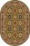 ковер Merinos Izmir d101 GREEN Овал
