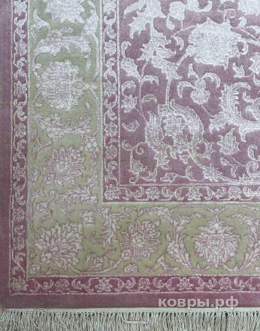 ковер ручной работы Индийский ковер ручной работы из шелка и шерсти Rajkumar (Ражкумар) 2.08x1.45 — фото 4