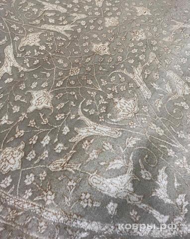 ковер ручной работы Индийский ковер ручной работы из шелка и шерсти Radjput (Раджпут) 1.79x1.79 — фото 2