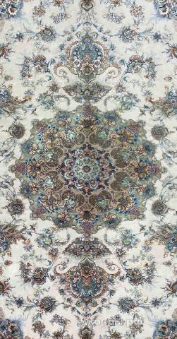 ковер ручной работы Иранский ковер ручной работы из шелка и шерсти Tabriz (Табриз) 3.02x2.02 — фото 3