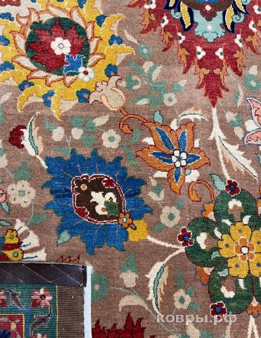 ковер ручной работы Шерстяной Иранский ковер ручной работы Tabriz (Табриз) 4.33x3.17 — фото 2