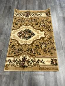 Коврик №1462,светло-коричневый,размер 0,9 на 1,45 метра