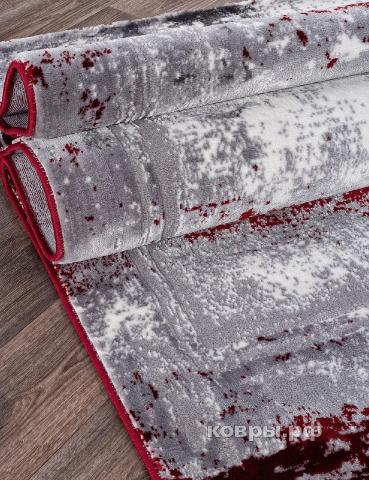 ковер ARDA SATINE S107B KOYU GREY COKEN / RED — фото 3
