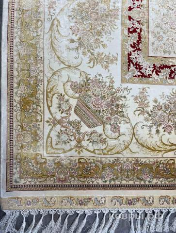 ковер ручной работы Шелковый Китайский ковер ручной работы 5.6x3.7 — фото 3