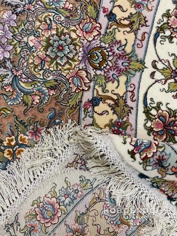 ковер ручной работы Иранский ковер ручной работы из шелка и шерсти Tabriz (Табриз) 3.5x3.5 — фото 4