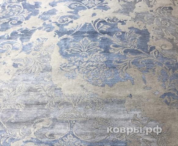 ковер ручной работы Индийский ковер ручной работы из шелка и шерсти 3.98x3.04 — фото 4