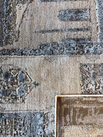 ковер ручной работы Индийский ковер ручной работы из шелка и шерсти 3x1.98 — фото 3