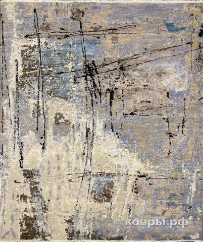 ковер ручной работы Индийский ковер ручной работы из шелка и шерсти 3.1x2.47 — фото 2